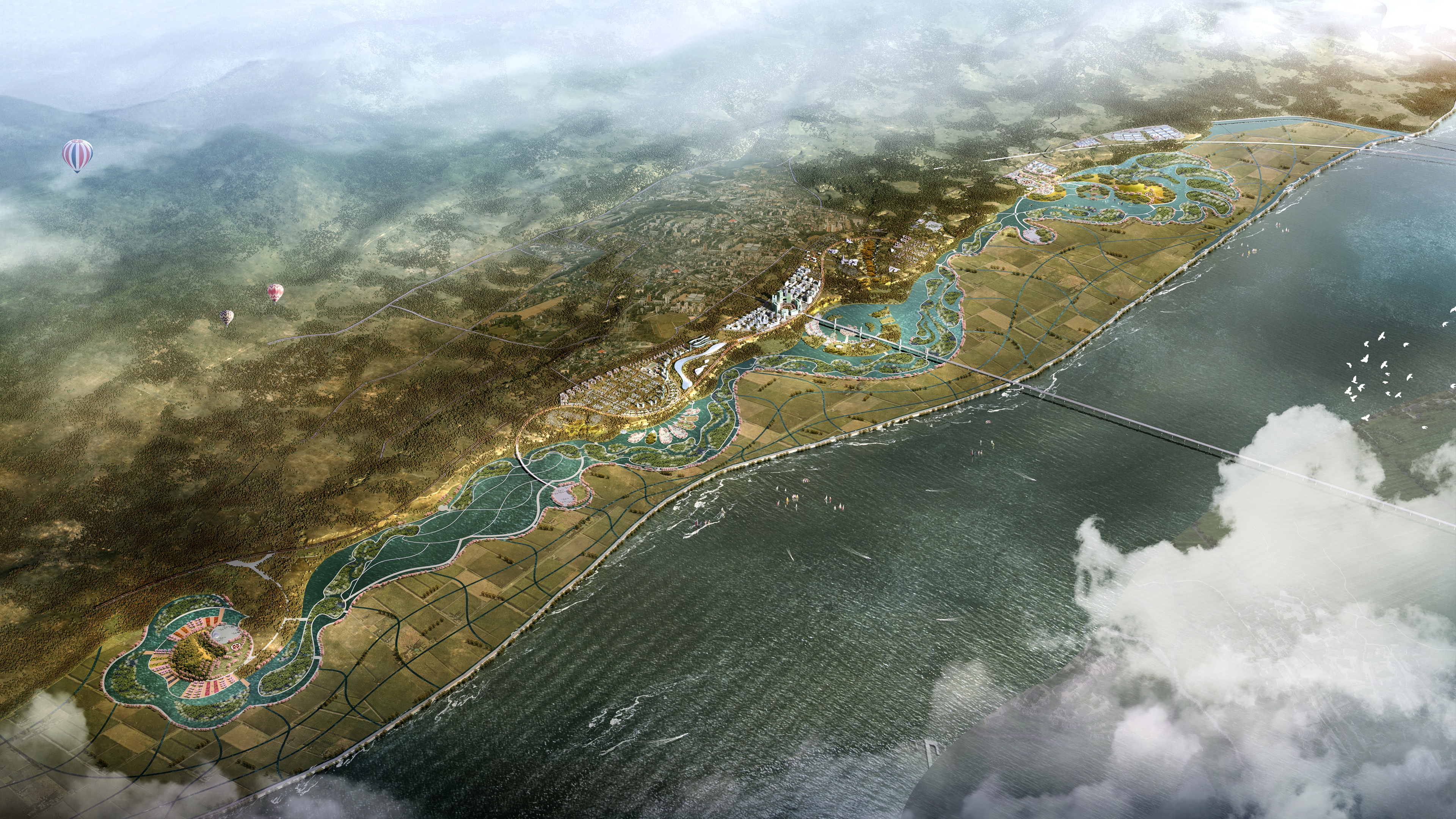 Conceptual Master Plan of Yellow River New District, Hancheng
